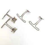 4 vintage metal wire hooks