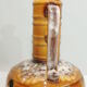 Fat lava mid-century ceramic/vintage floor lamp