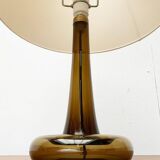 Vintage Danish table lamp model Fleur in glass by Michael Bang for Holmegaard, 1970s.