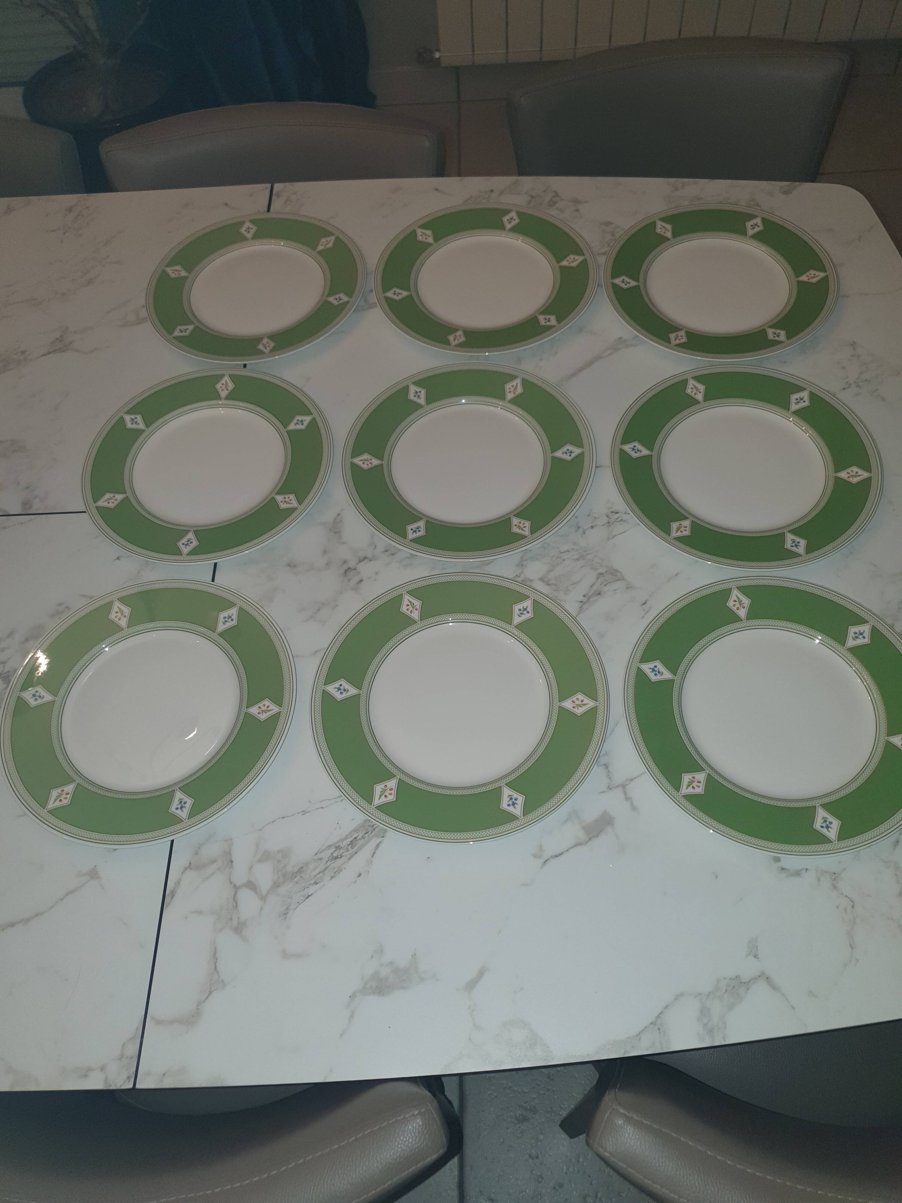 9 flat plates VILLEROY BOCH model EDEN 27 cm