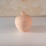 Unglazed ceramic ball vase