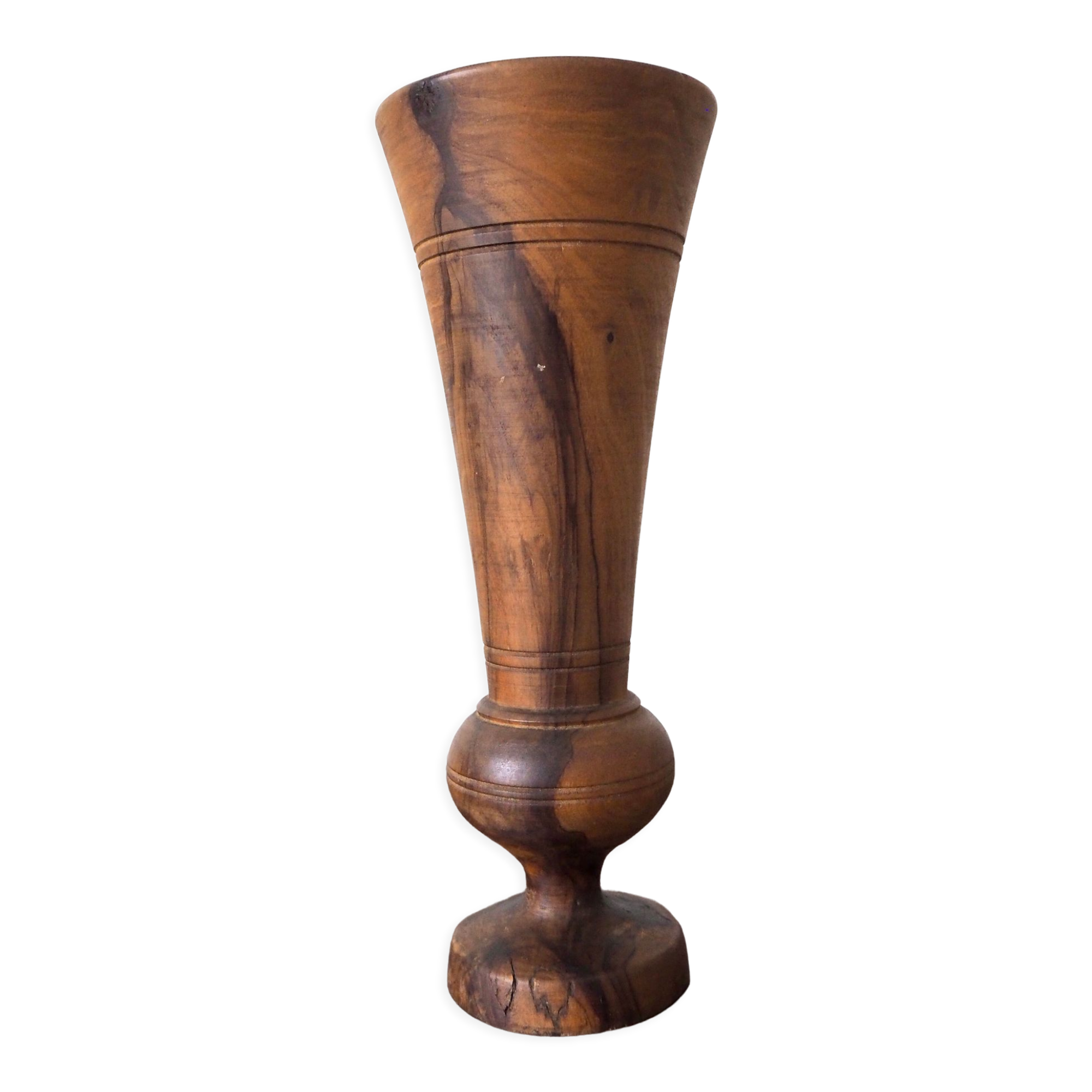 Wooden vase