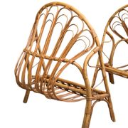 Lit corbeille en rotin pour enfant 1960