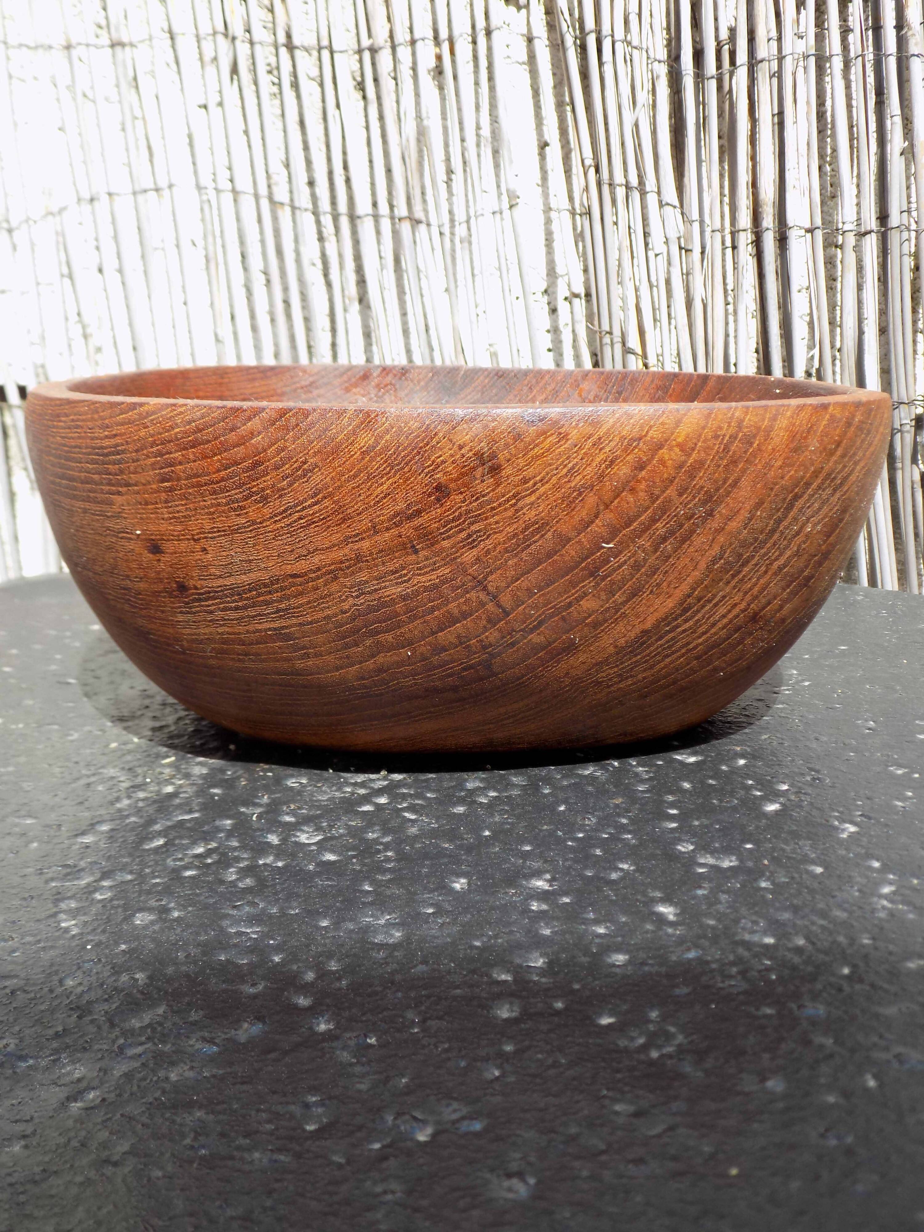 Wooden salad bowl