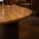 Vintage Italian coffee table in travertine - 1980s