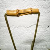 Guitar magazine rack in gold metal