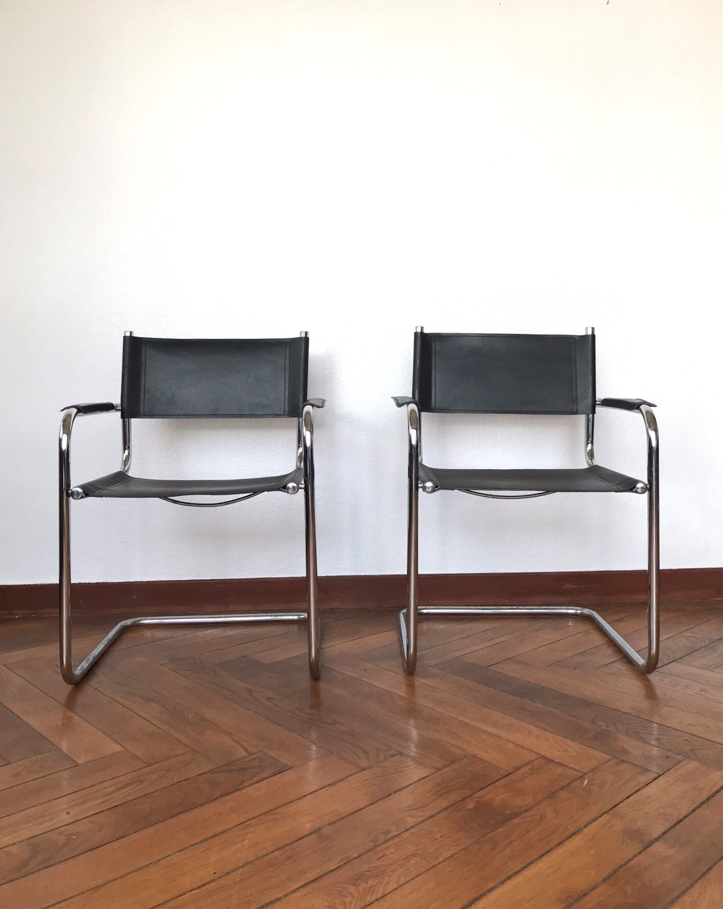 Pair vintage armchairs