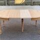 Renovated Louis Philippe round extendable dining table 118-200cm 19th century
