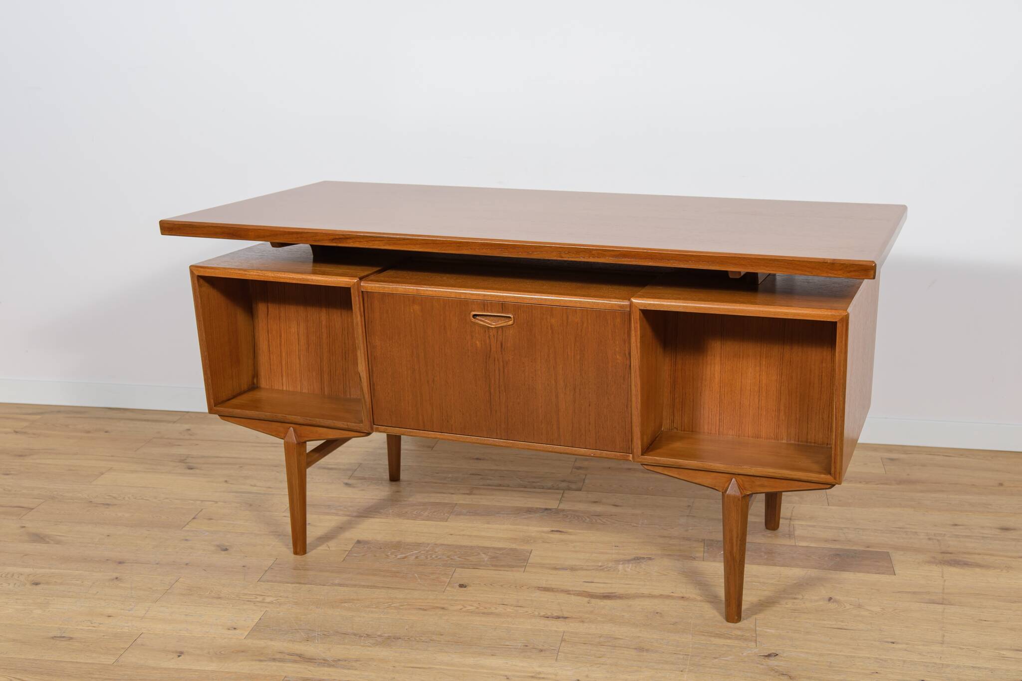 Mid-Century Freestanding Teak Desk, Denmark, 1960s