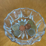 Vintage cut glass pocket empty cup 1950