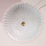 Charming Italian Trasparent Murano Glass Ceiling Fixture, Murano, 1960