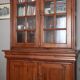 Bookcase 2 bodies in cherry wood Louis Philippe style