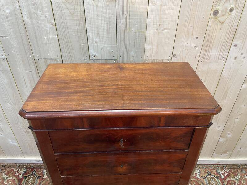 Semainier époque Louis Philippe en acajou et placage d’acajou