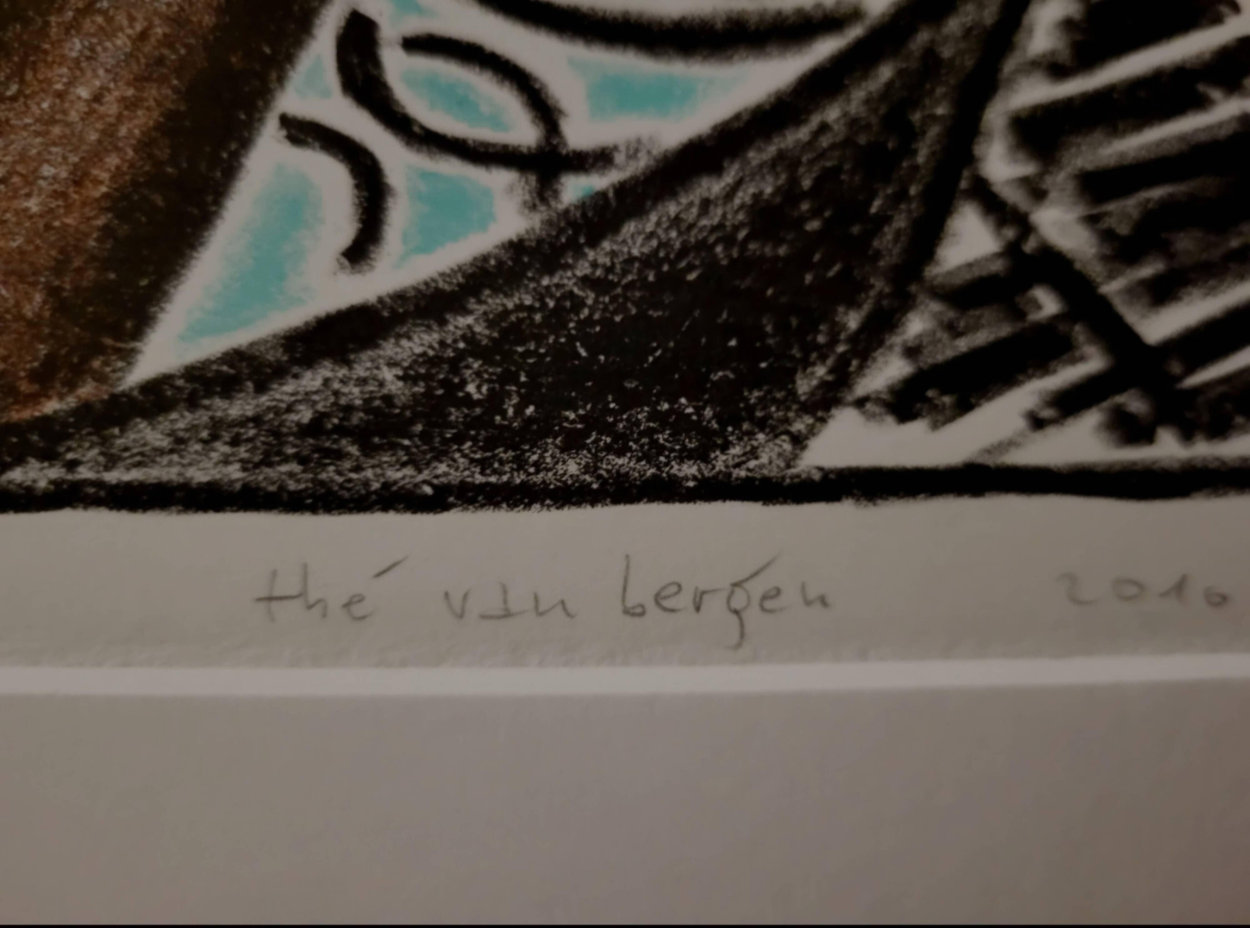 Œuvre graphique « De Bader » kunstenaar Thé van Bergen Nederland, 2010