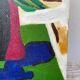 Huile sur toile paysage grecque