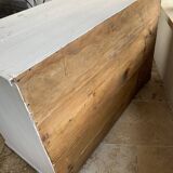 Charming old country sideboard painted in lime white