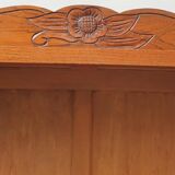 Art deco cabinet bookcase dark oak l135