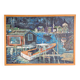 Vue du port, 1969, Acrylique sur toile