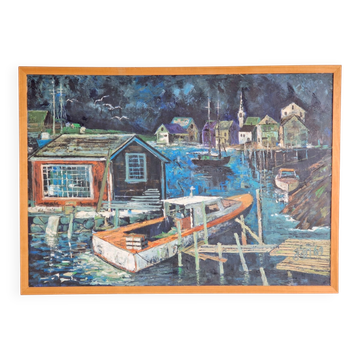 Harbor View, 1969, Acrylic on Canvas