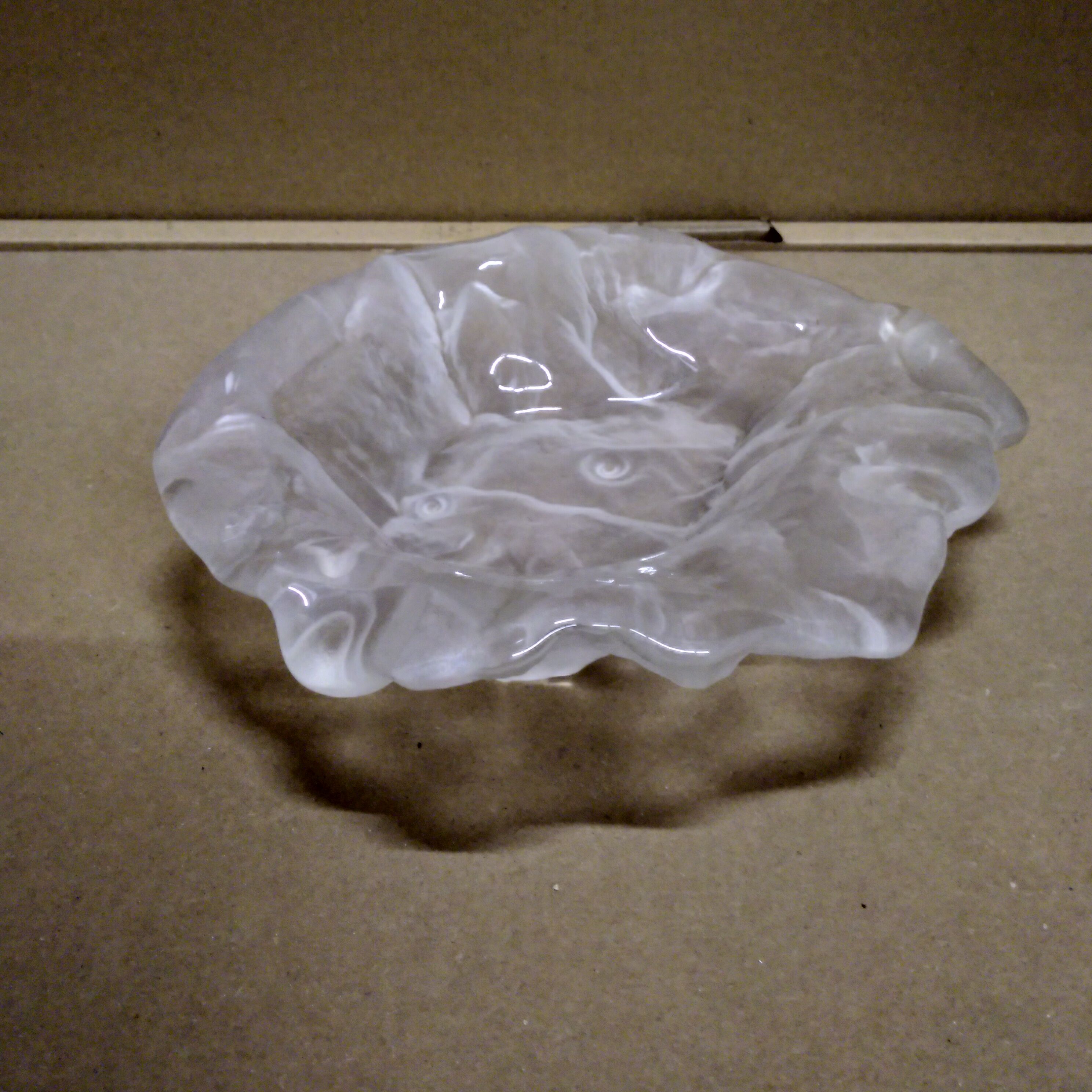 Empty pressed glass pocket 1970