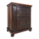 Petit buffet rustique en bois massif - 2 portes et pieds boules.