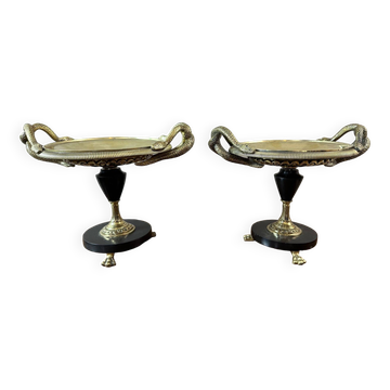 Pair of pharmacy casseroles