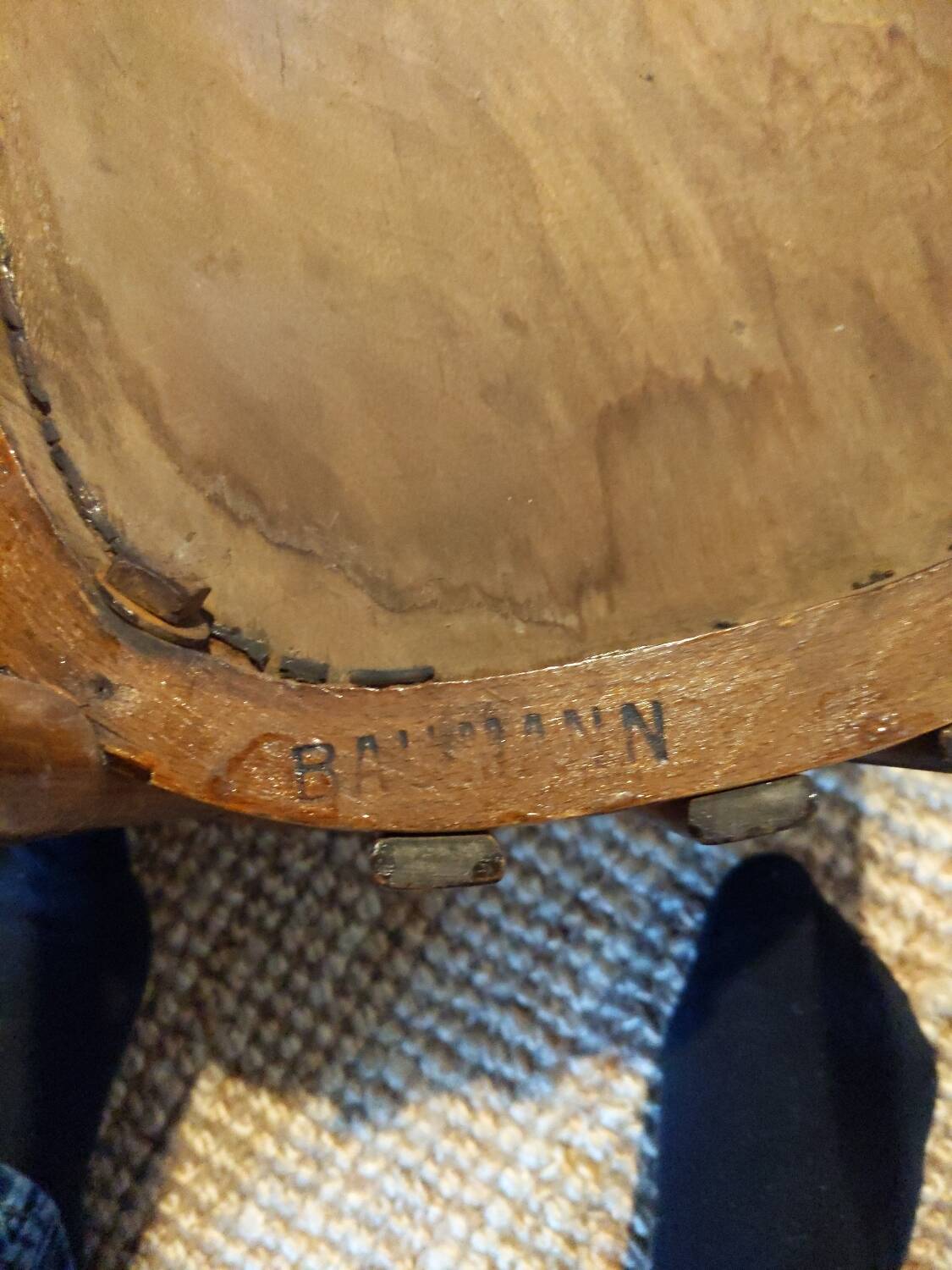 Baumann children's wooden chair signed