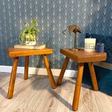 Pair of tripod stools