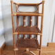 Light rattan shelf with canning
