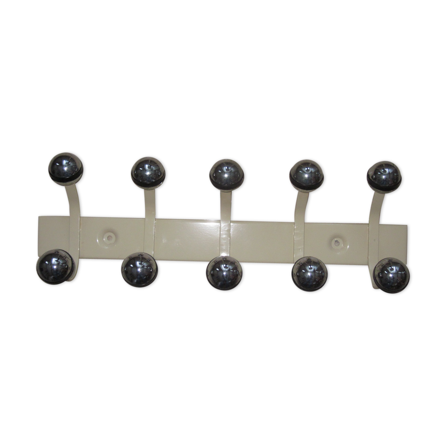 Coats vintage metal door has 5 hooks