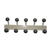 Porte manteaux vintage en métal à 5 patères