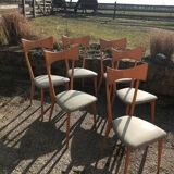 Set of six Ico Parisi chairs
