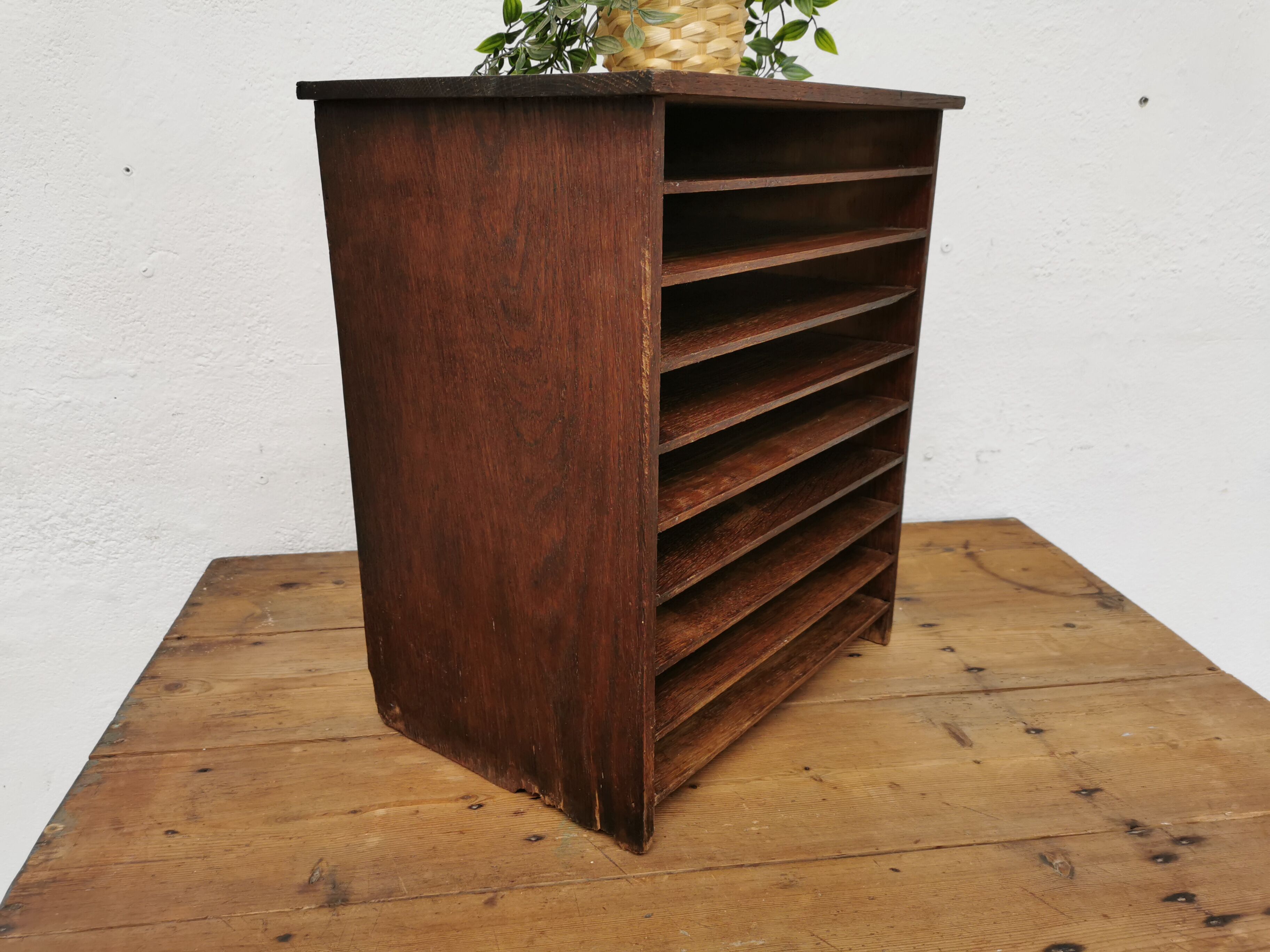 Range document vintage classeur trieur