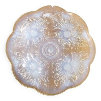 Opalescent cut dish