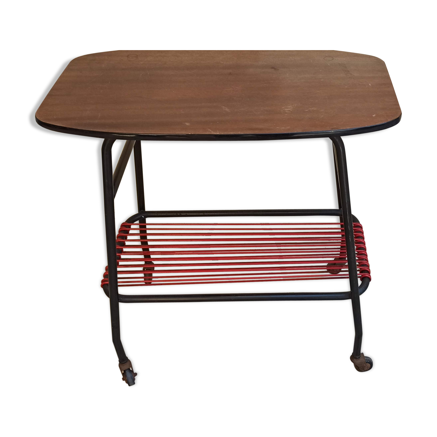 Vintage TV table "scoubidou"