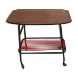 Vintage TV table "scoubidou"