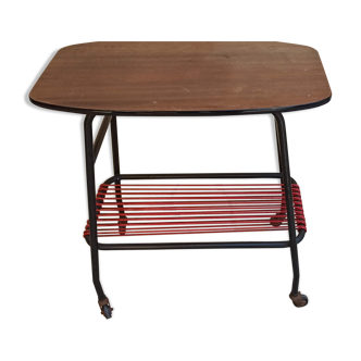 Vintage TV table "scoubidou"