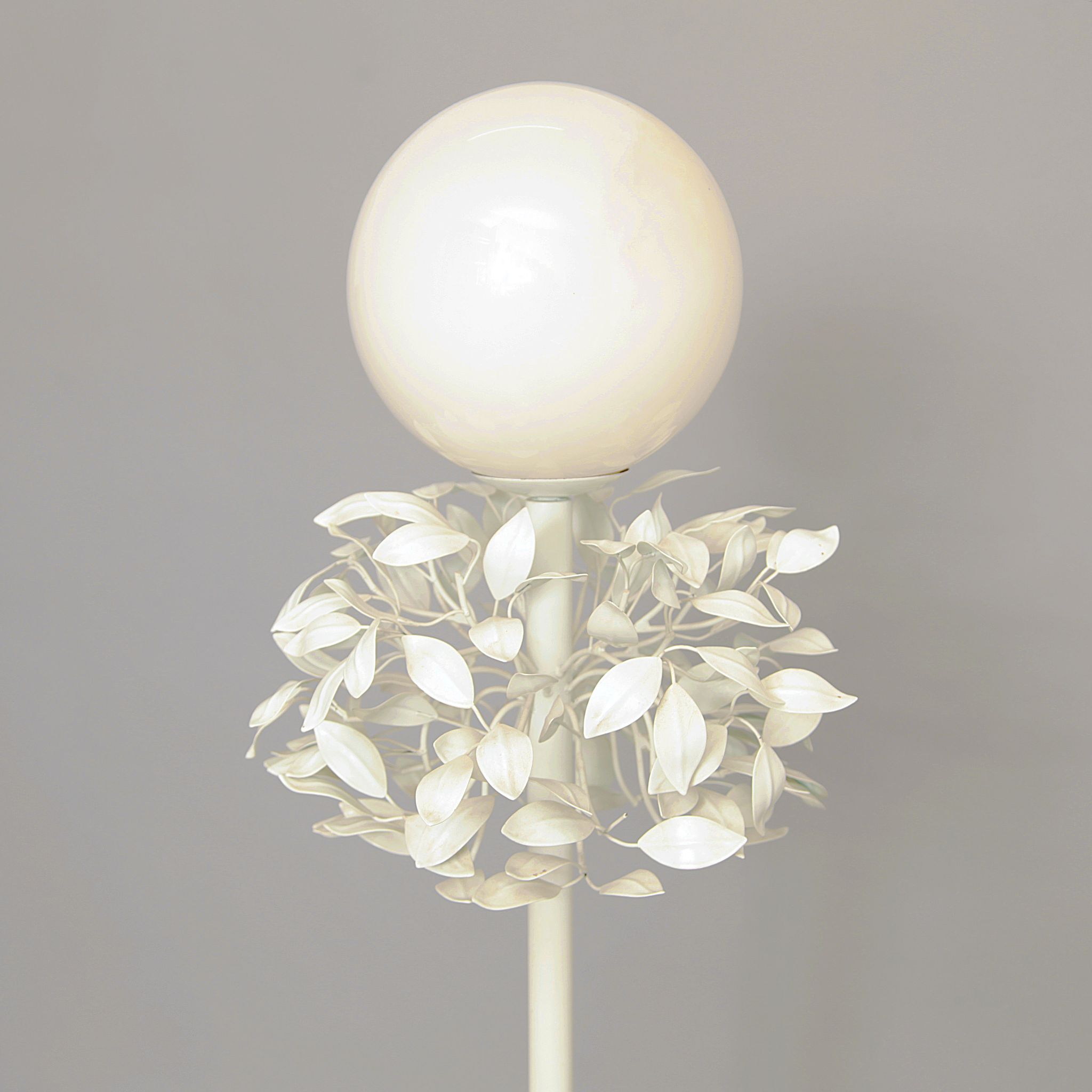Sergio Terzani enamel laurel leaf floor tree lamp