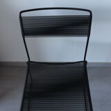 Black chair Spaghetti Giandomenico Belotti for fly line