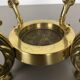 Hollywood Regency solid brass umbrella stand, Italy, 1970s
