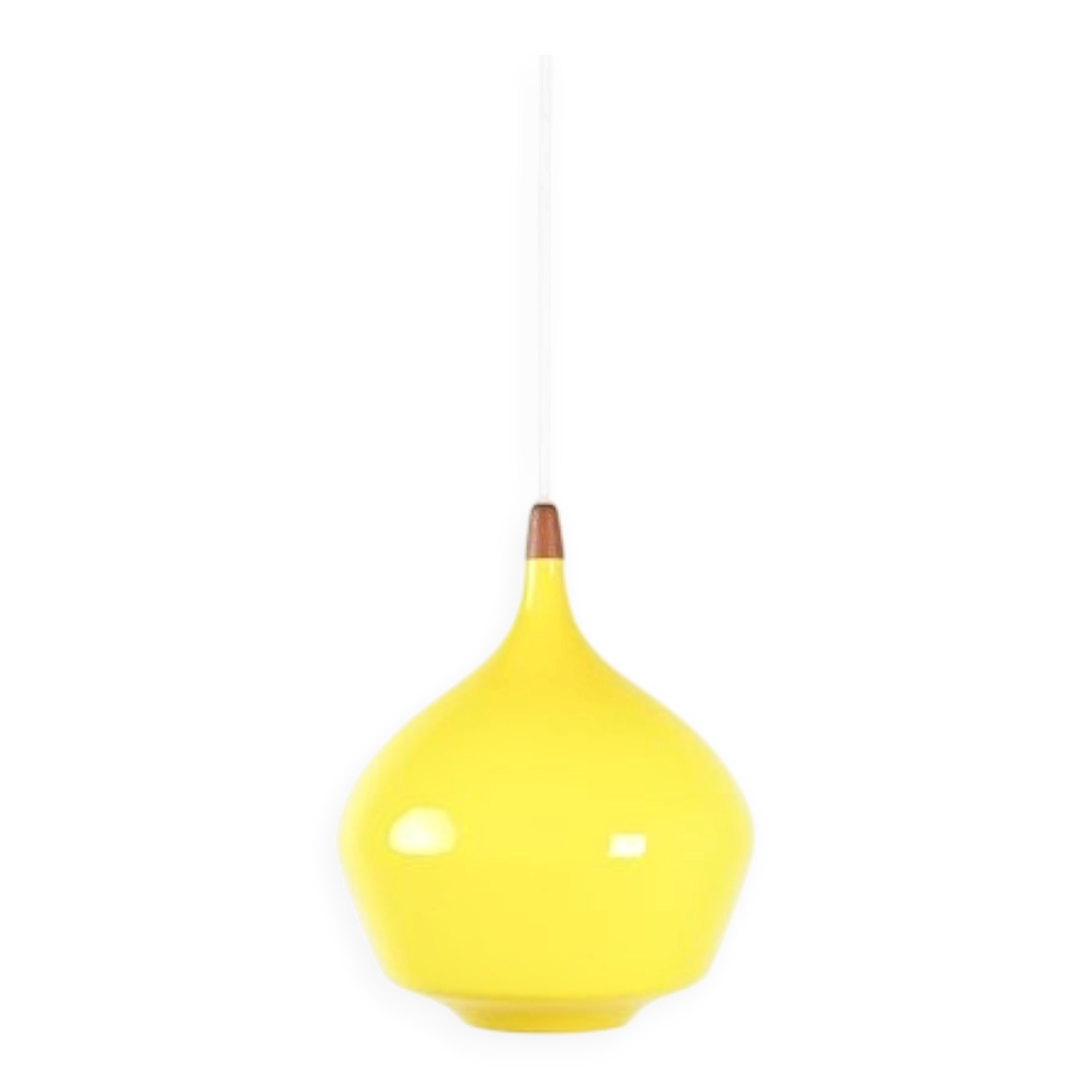 Yellow Pendant Light from Holmegaard