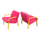 Paire fauteuils modèle 740 de Joseph André Motte édition Steiner