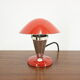 1930s Bauhaus Red Small Table Lamp, Czechoslovakia