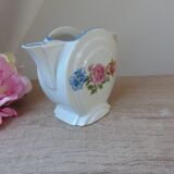 Ancien petit pot à lait décor floral, petit pichet vintage en porcelaine