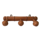 Bamboo-style wall-mounted coat rack