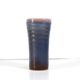 Ludovic handcrafted vase in blue glazed ceramic, 1970