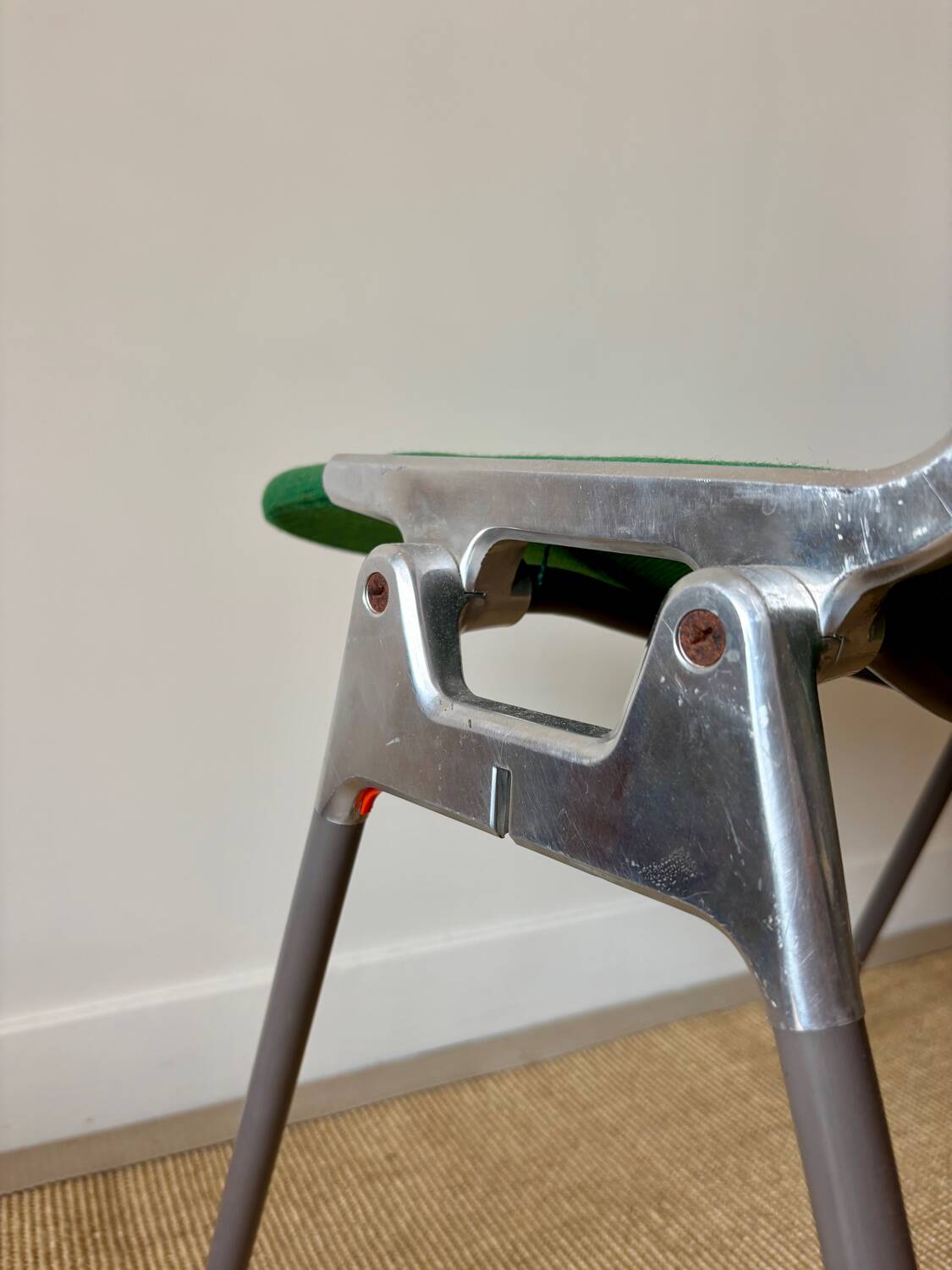 2 Castelli dsc106 green chairs, Italy, 1970s