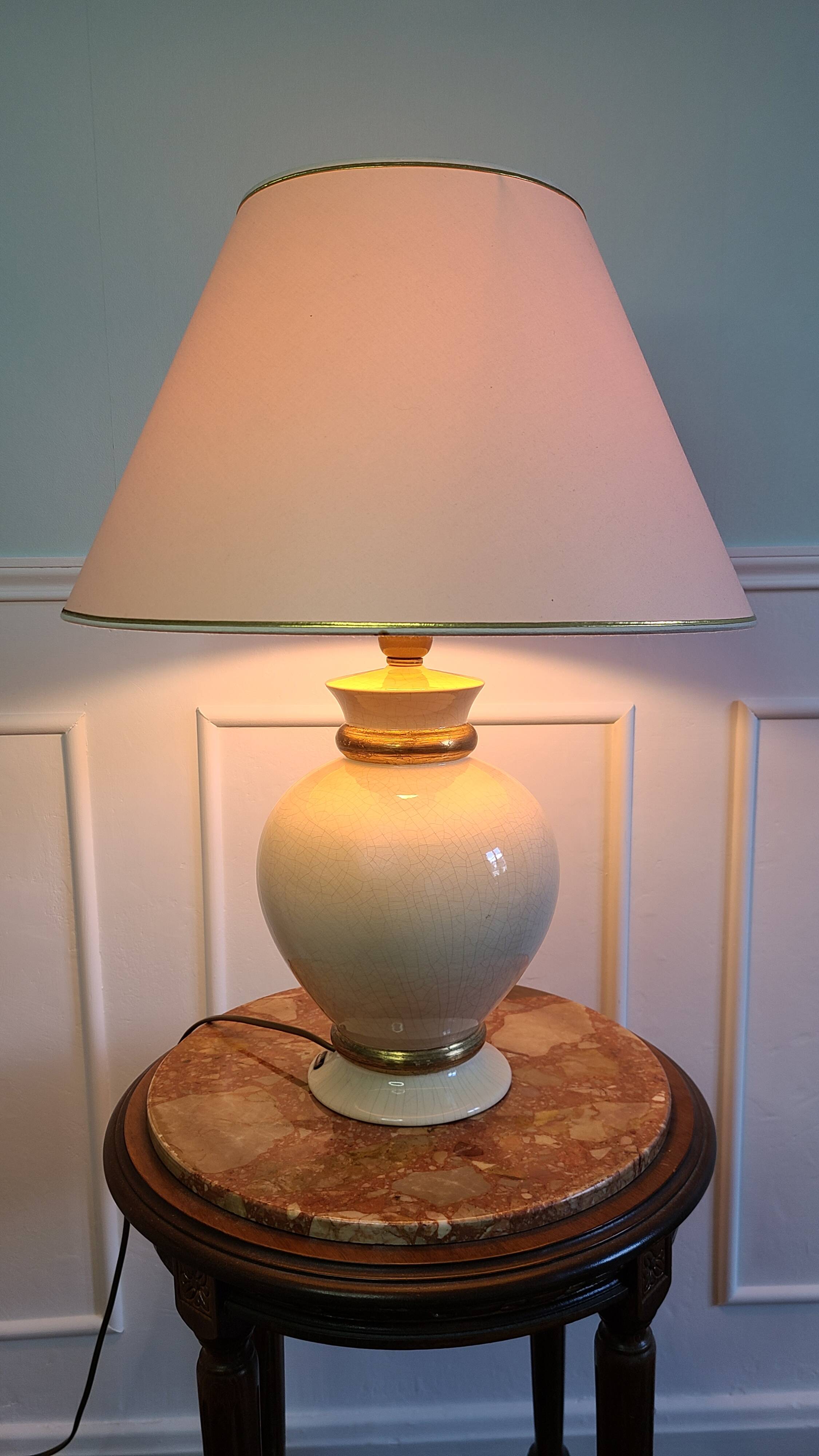 Luxury lamp signed Le Dauphin, vintage 70s