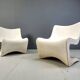 Pair of Silène lounge chairs by M. Borgnat for Clairitex, 1960s
