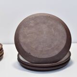 7 Vintage ceramic plates Norbert Pierlot Ratilly La borne